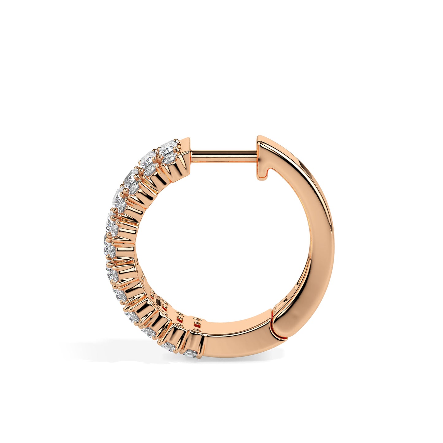 Solid Gold Diamond Stud Earrings