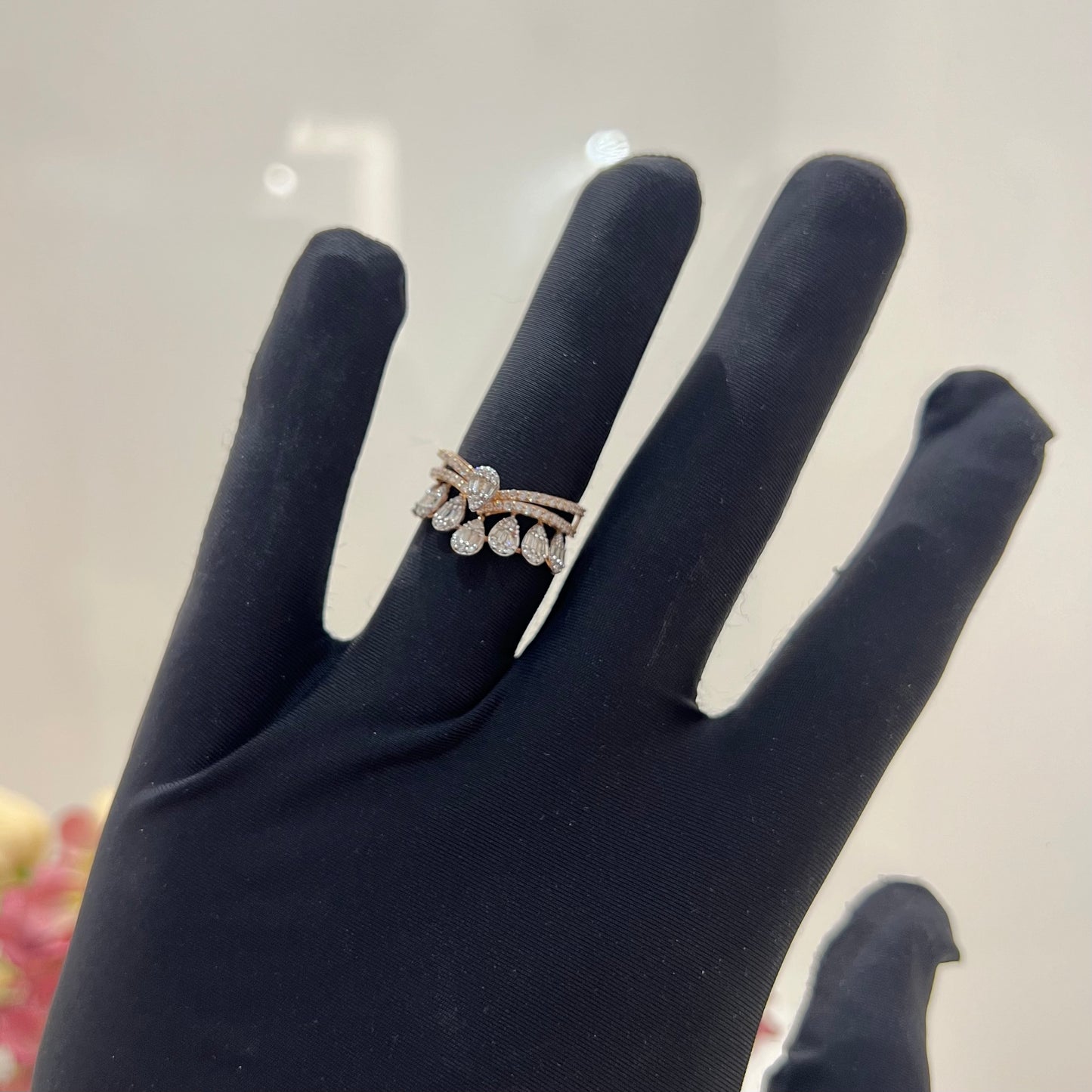 Crown Shape Diamond Ring for Women