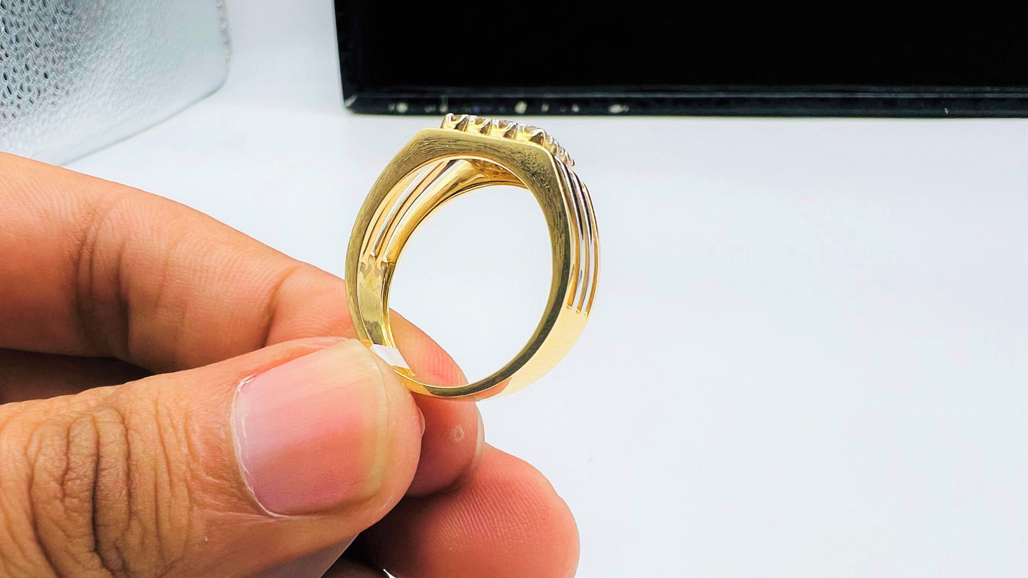 Diamond Ring for Him in Real Gold