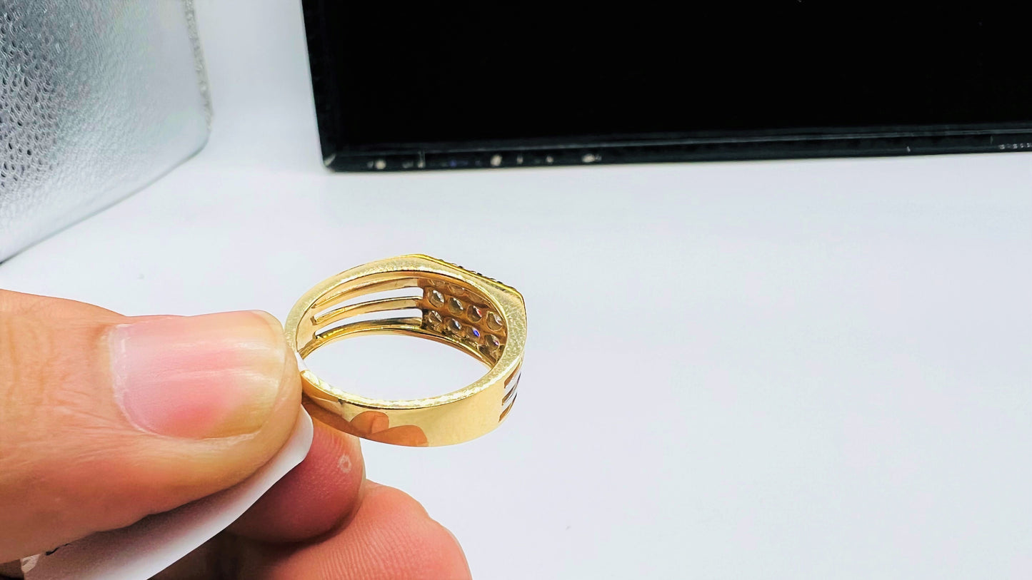 Diamond Ring for Him in Real Gold