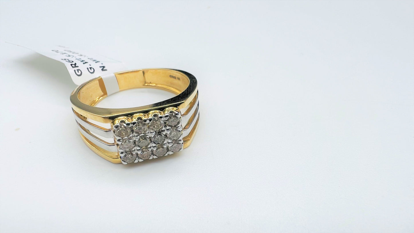 Diamond Ring for Him in Real Gold