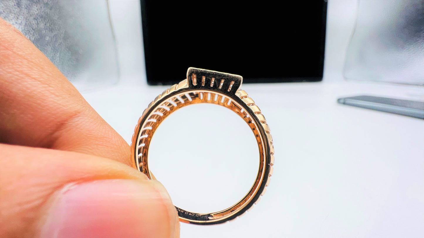 Men's Solid Gold Diamond Ring