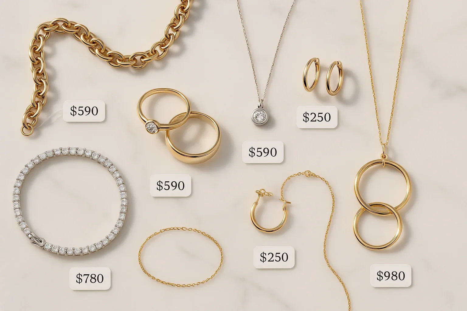 Diamond Jewelry Under $1000