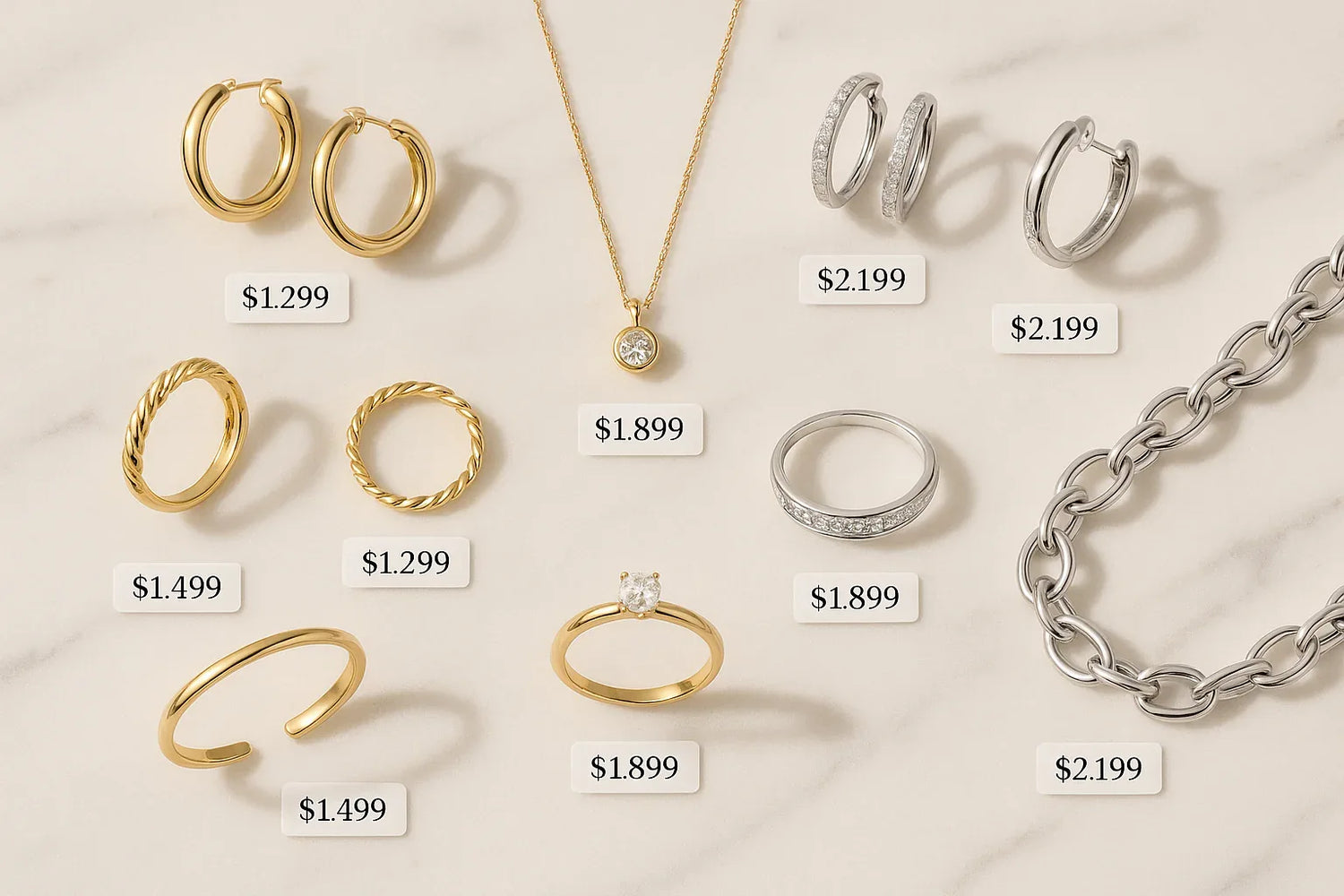 Diamond Jewelry Under $2500