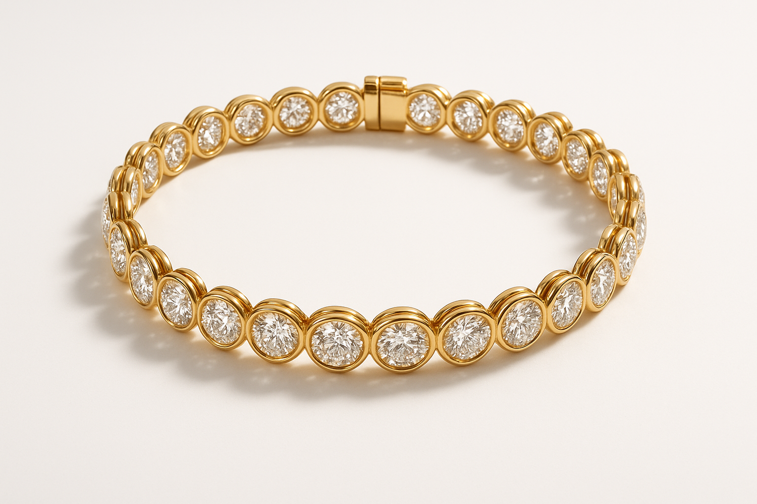 Diamond Oval Shape Bracelet