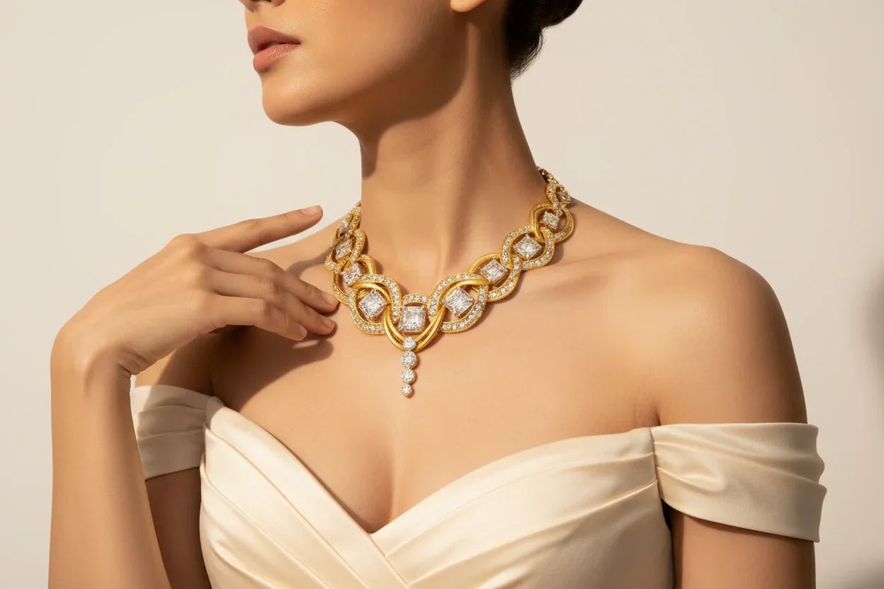 Diamond Necklace Set