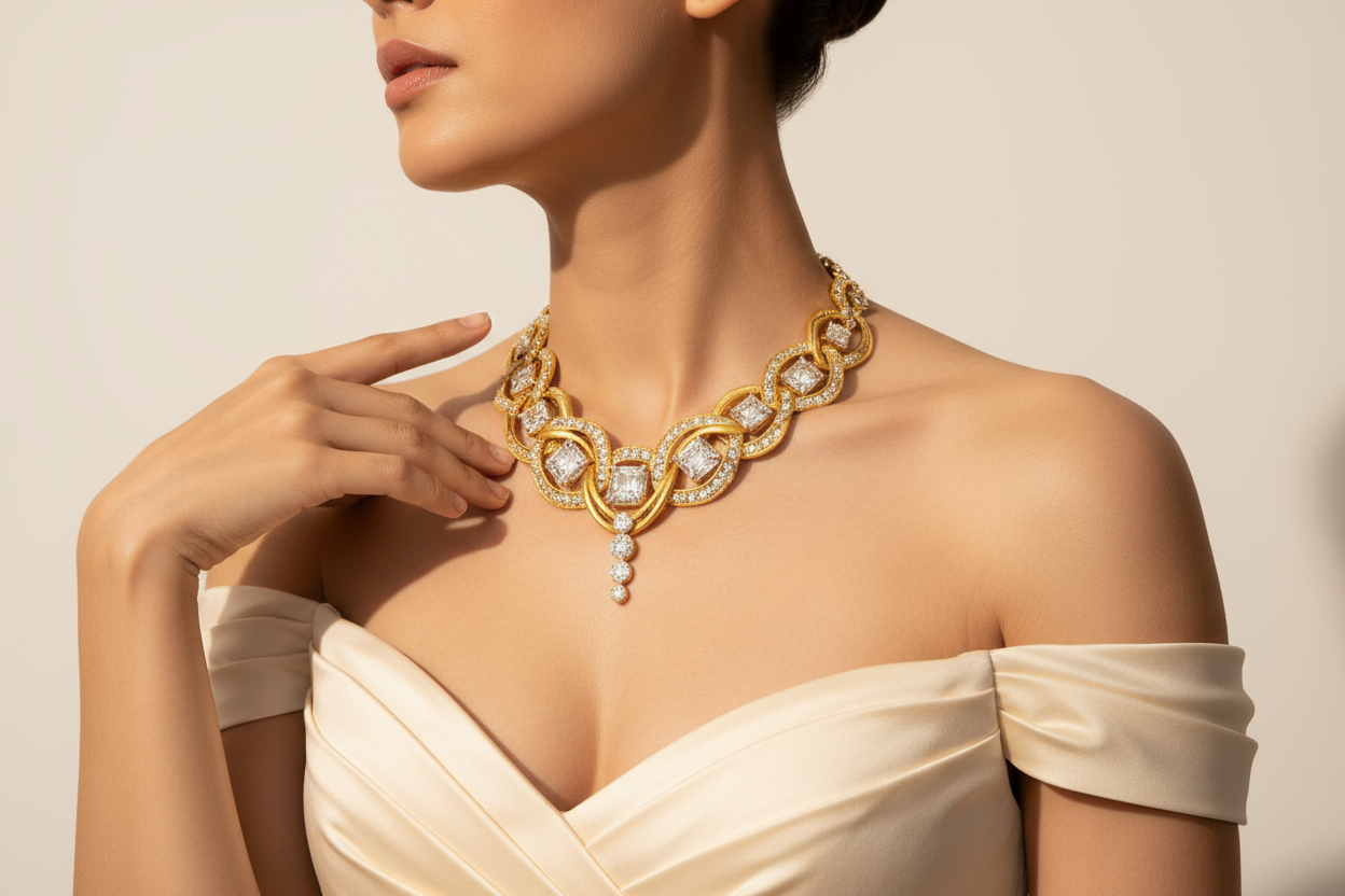 Diamond Necklace Set