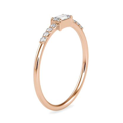 Women's Solid Gold Diamond Ring
