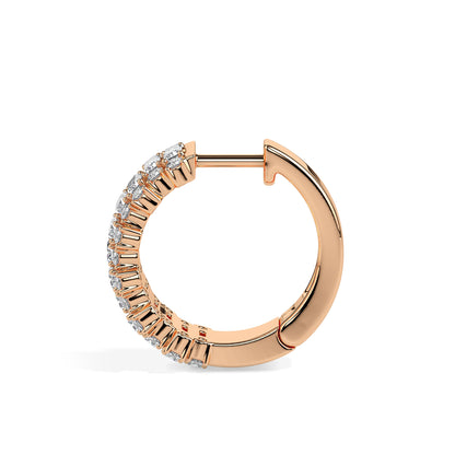 Solid Gold Diamond Stud Earrings