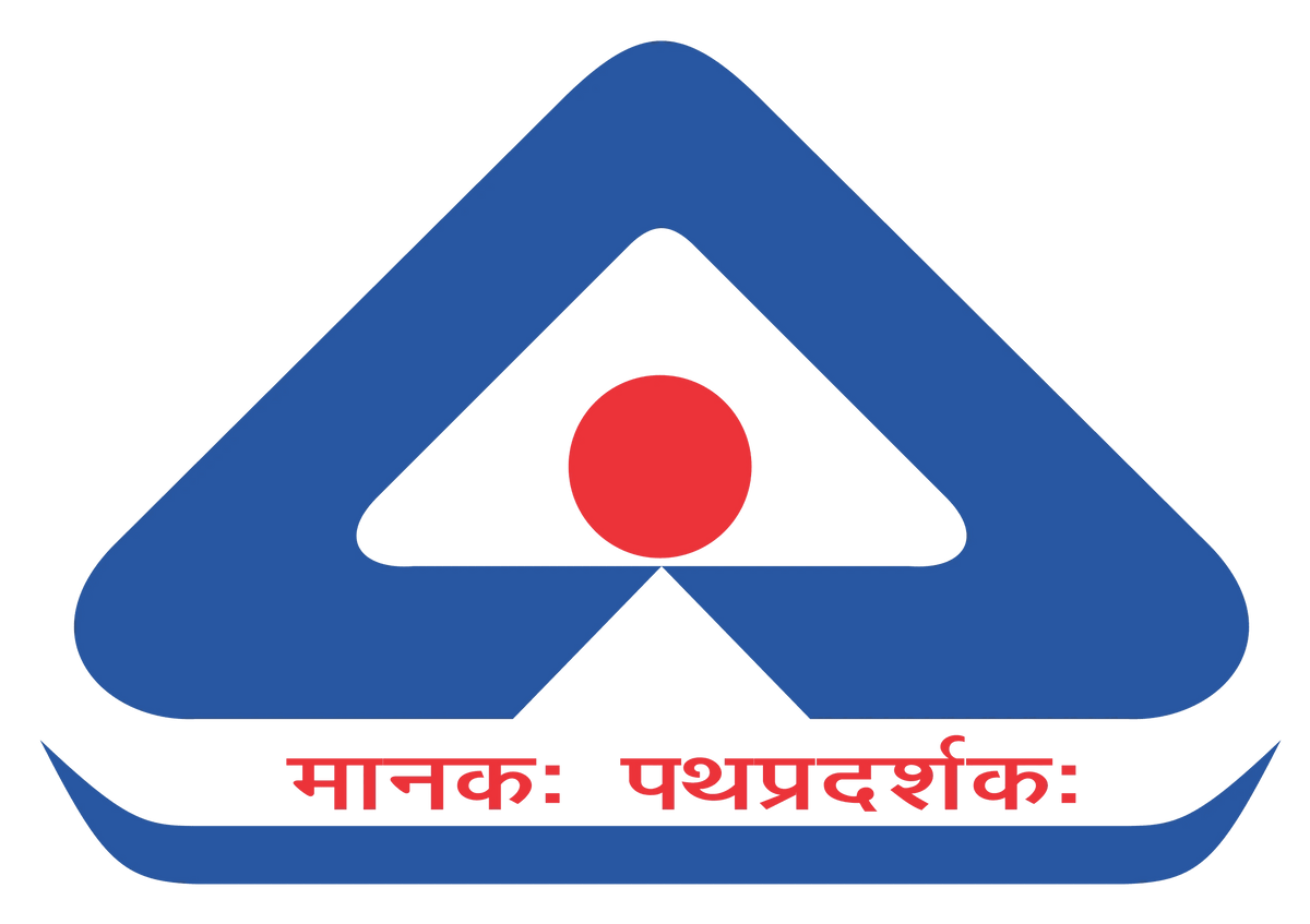 BIS hallmarked logo with blue and red design on a white background