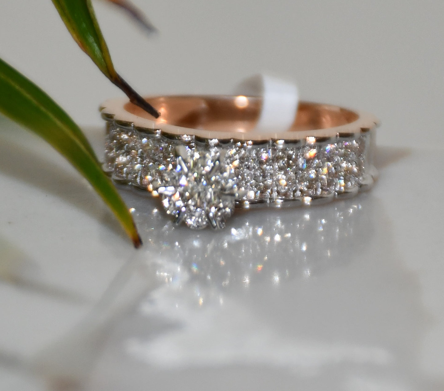 Diamond Ring , 14Kt Gold Diamond Ring , Natural Diamond Ring