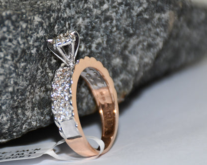 Women's 14Kt Gold Natural Diamond Ring for Everyday Wear