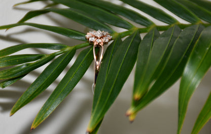 Women's Diamond Ring in Certified 14K Hallmark Gold for Gifting & Wear