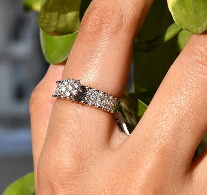 Women's 14Kt Gold Natural Diamond Ring for Everyday Wear