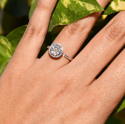 14Kt Hallmarked Gold Diamond Ring for Women