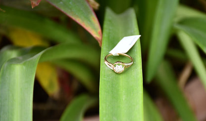 Genuine Women's 0.37Ct Diamond Ring in 14k Gold