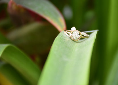 Genuine Women's 0.37Ct Diamond Ring in 14k Gold