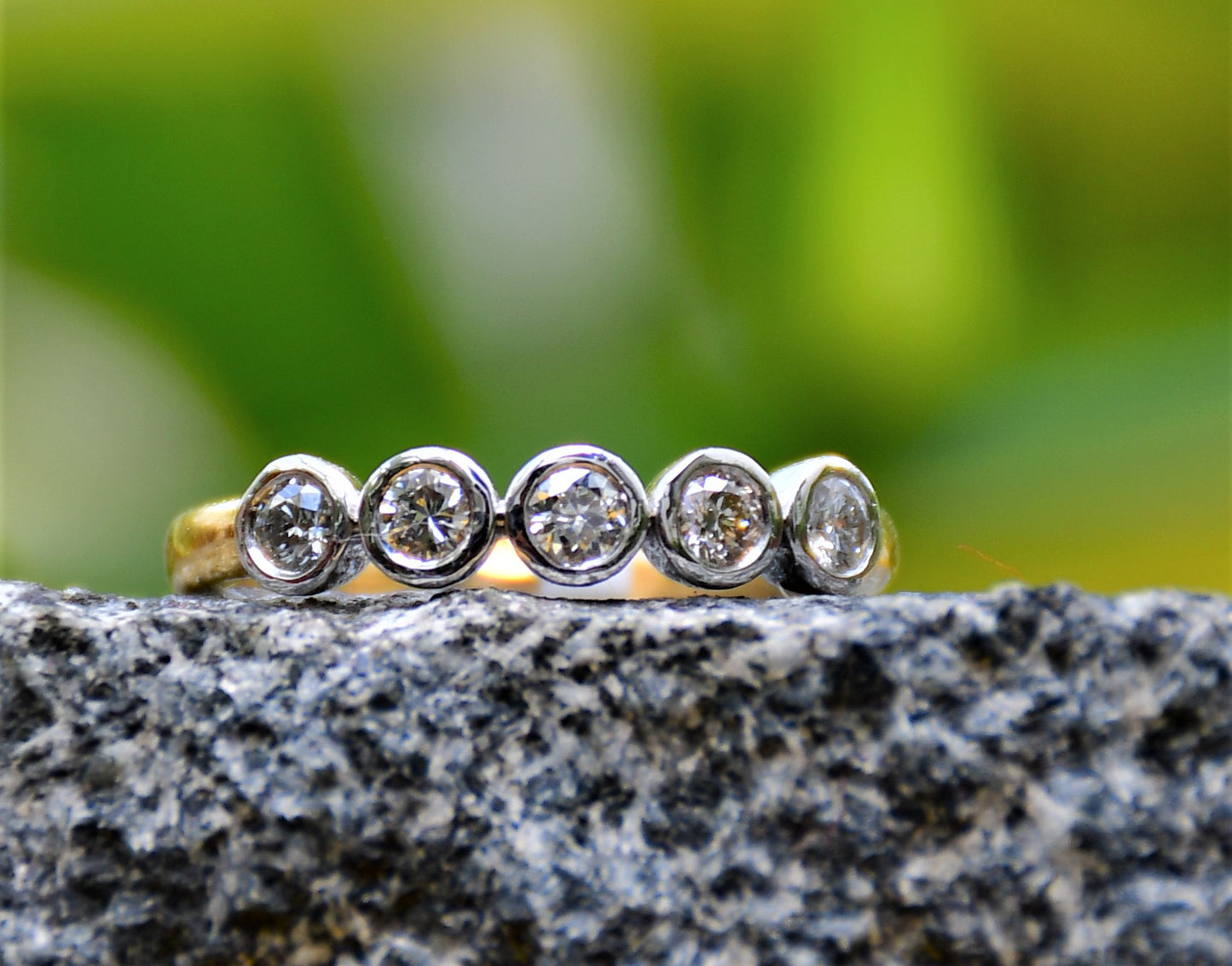 Natural Diamond Ring / Diamond Band Ring / Solitaire Diamond Band Ring / 14kt Gold ring / Regular Wear Diamond Ring / FestiveEtsyFinds