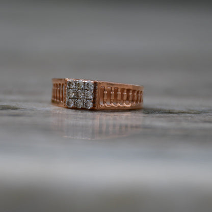 Luxury Solid Gold Diamond Ring