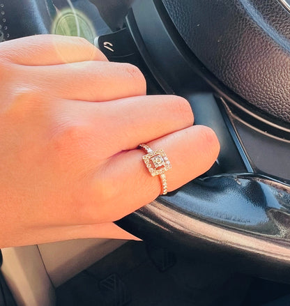 Women’s 14K Gold Handcrafted Diamond Ring