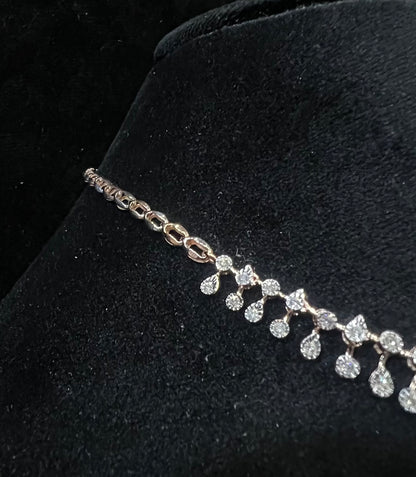 Gold Diamond Necklace and Earring Set for Perfect Bridal Look