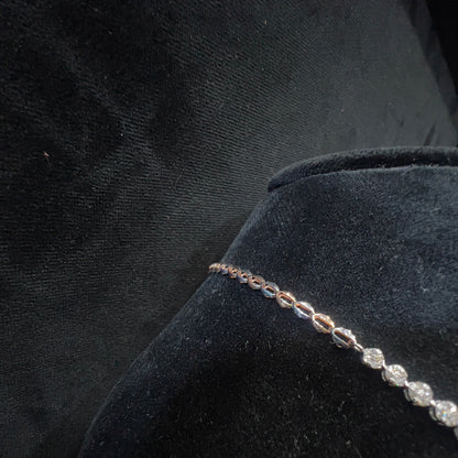 Luxury Diamond Necklace & Earrings Set in Pure Solid Gold