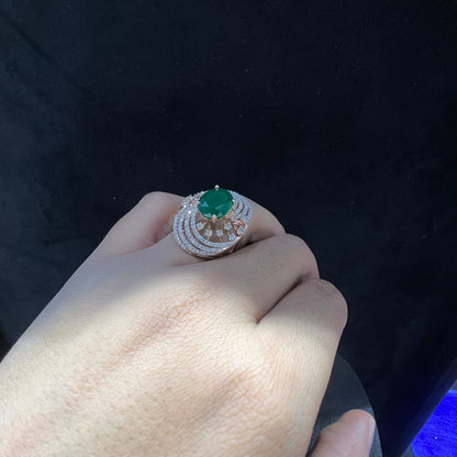 Luxurious Women's Handcrafted Diamond Ring