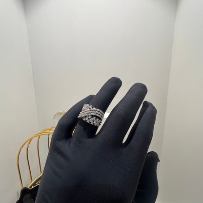 Women's Diamond Ring – Handmade Band in 14kt Gold