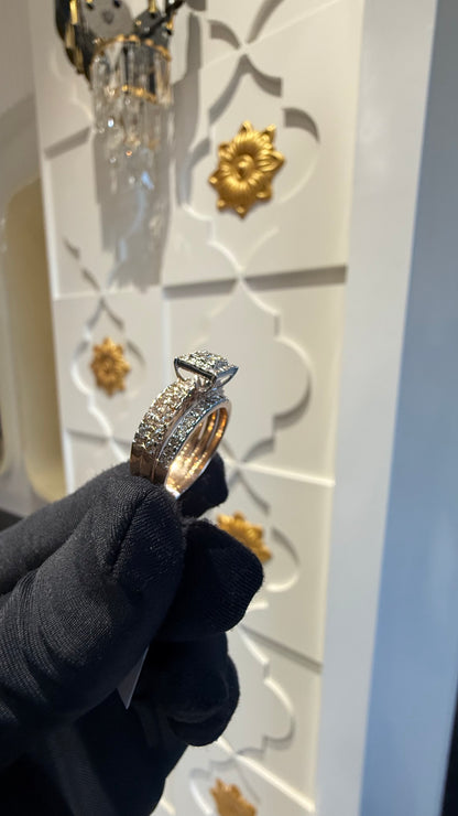 Handmade Natural Diamond Ring in 14kt Solid Gold for Women