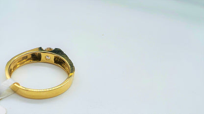 Men's Solitaire Diamond Ring in Real Gold