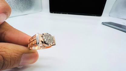 Diamond Ring for Men in Gold