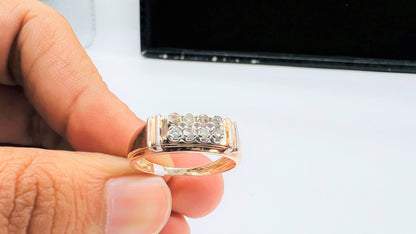 Pure Gold Diamond Ring for Men