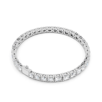 Real diamond bracelet on a white background
