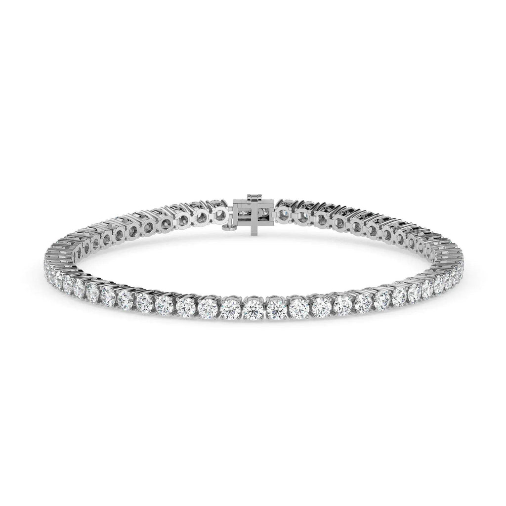Diamond bracelet on a white background