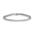 Diamond bracelet on a white background