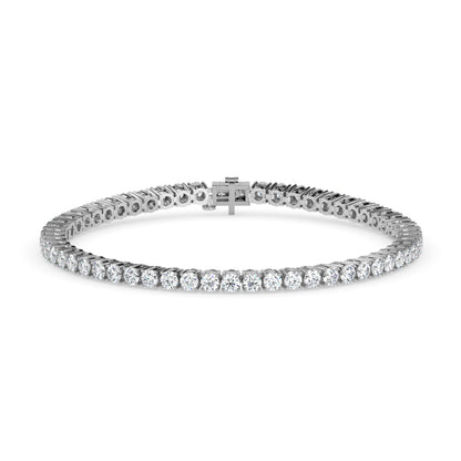 Diamond bracelet on a white background