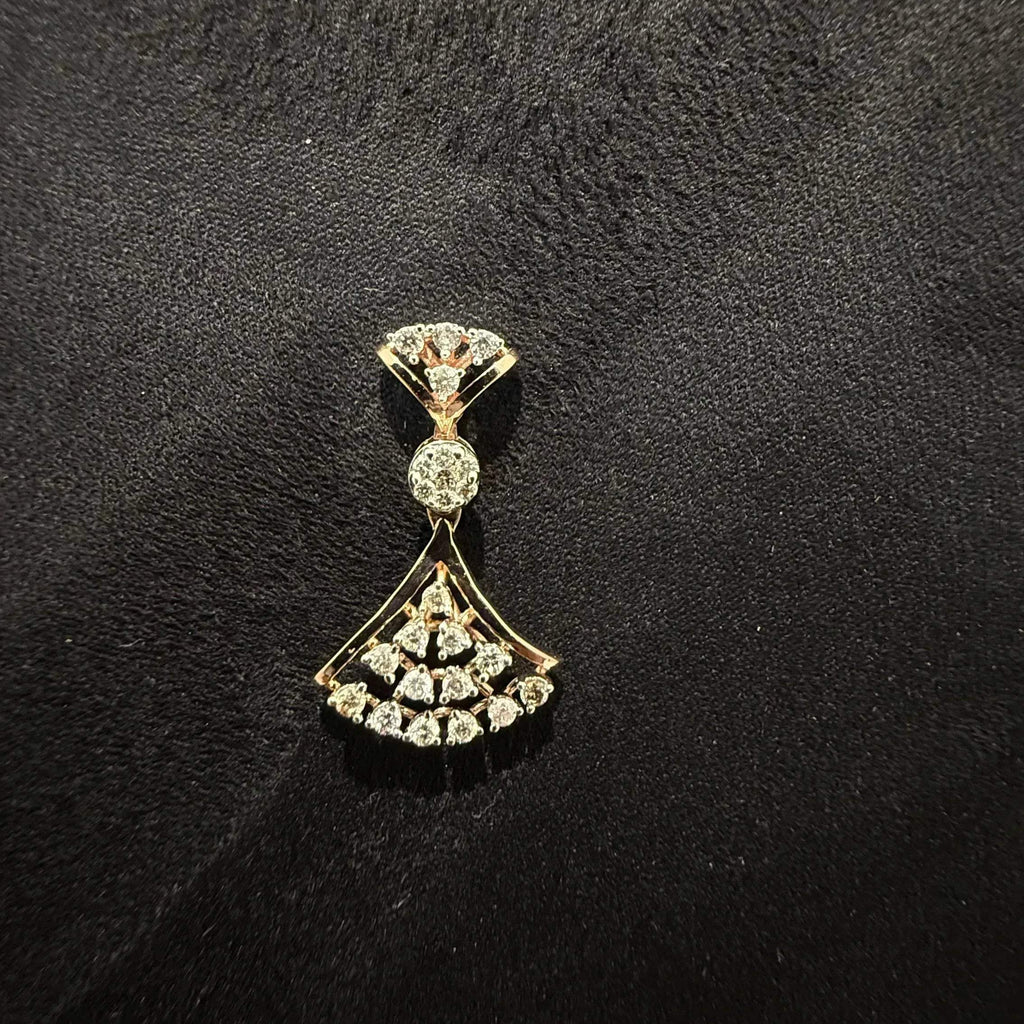 A luxurious gold diamond necklace with earrings set, displayed on a mannequin bust.