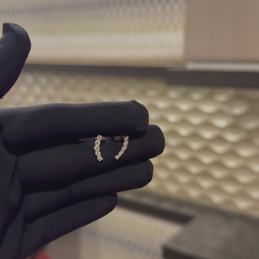 Alba Diamond Stud Earrings