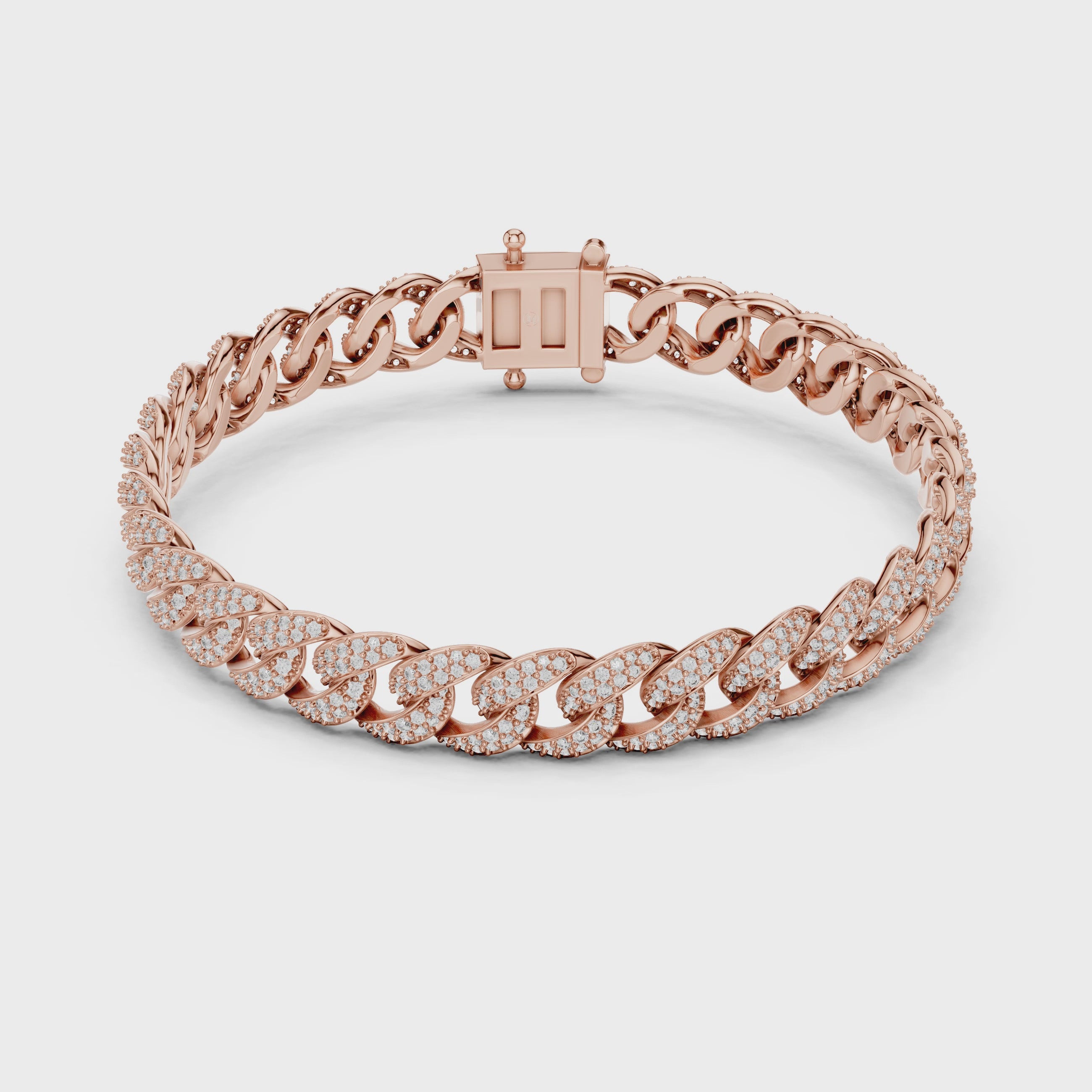 Noiré Real Diamond Cuban Link Bracelet