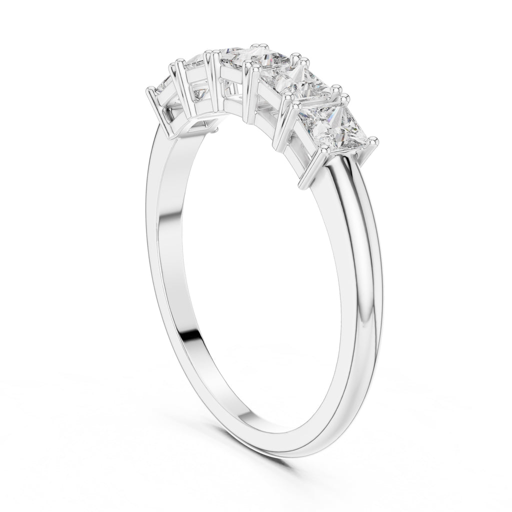 Diamond ring with a white background